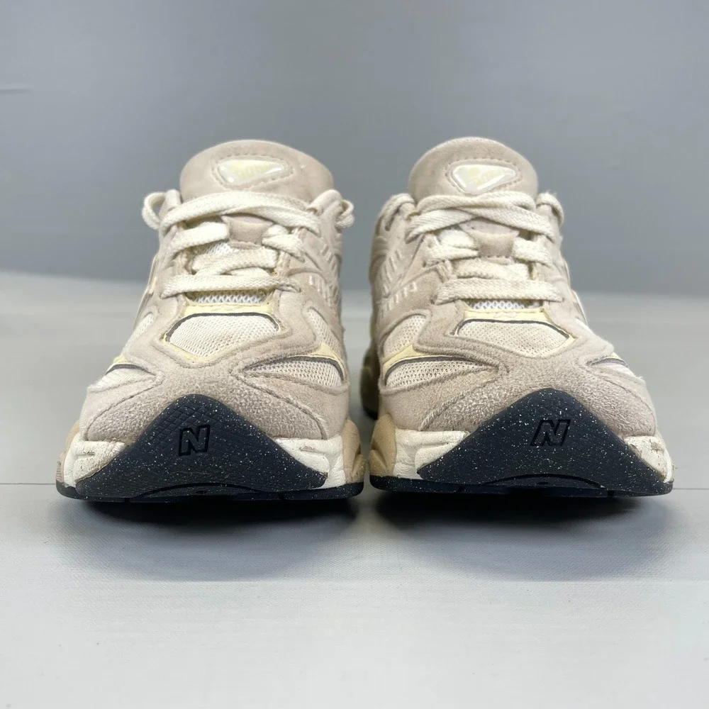 New Balance 9060 Sneakers Small Kids Size 12 Beige Gray Suede Mesh Casual Shoes